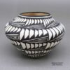 Sandra Victorino, zzac3c177m2, Black-on-white bowl with a geometric design