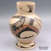 Cesar Bugarini, zzcg1l300m8, Polychrome jar with geometric design and matching stand
