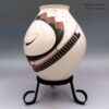 Roberto Almeraz, zzcg2d150, Polychrome jar with a sickle and geometric design - Image 4