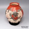 Octavio Silveira, zzcg2f332m1, Polychrome jar with dragonfly, flower and leaf design