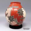 Octavio Silveira, zzcg2f332m1, Polychrome jar with dragonfly, flower and leaf design - Image 4