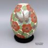Blanca Arras, zzcg2j302m3, Polychrome jar with textured opening, sgraffito and painted hummingbird, butterfly, leaf, and flower design