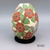 Blanca Arras, zzcg2j302m3, Polychrome jar with textured opening, sgraffito and painted hummingbird, butterfly, leaf, and flower design - Image 4