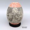Hector Javier Martinez, zzcg2j313m10: Polychrome jar with sgraffito Night of the Dead design
