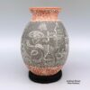 Hector Javier Martinez, zzcg2j313m4: Polychrome jar with sgraffito Night of the Dead design - Image 2