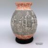 Hector Javier Martinez, zzcg2j313m4: Polychrome jar with sgraffito Night of the Dead design - Image 3