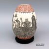 Hector Javier Martinez, zzcg2j313m6: Polychrome jar with sgraffito Day of the Dead design