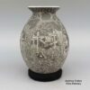 Hector Javier Martinez, zzcg2k280m2: Black-and-white jar with sgraffito Night of the Dead design - Image 3