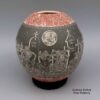 Hector Javier Martinez, zzcg2k281m19: Polychrome jar with sgraffito Night of the Dead design