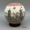 Hector Javier Martinez, zzcg2k281m7: Polychrome jar with sgraffito Day of the Dead design - Image 3