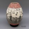 Hector Javier Martinez, zzcg2k282m7: Polychrome jar with sgraffito Day of the Dead design