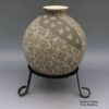 Hector Javier Martinez, zzcg2k283, Black-and-white jar with sgraffito butterfly and geometric design