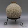 Hector Javier Martinez, zzcg2k283, Black-and-white jar with sgraffito butterfly and geometric design - Image 3