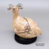 Gerardo Tena, zzcg3c213m10, Marbleized clay bighorn ram effigy with a geometric design