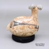 Gerardo Tena, zzcg3c213m10, Marbleized clay bighorn ram effigy with a geometric design - Image 3