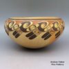 Jean Sahmie, zzho2h120: Polychrome bowl with geometric design and fire clouds - Image 4