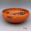 Gwen Setalla, zzho2l163, Black-on-red bowl with dragonfly, tadpole and geometric design - Image 2