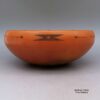 Gwen Setalla, zzho2l163, Black-on-red bowl with dragonfly, tadpole and geometric design - Image 3