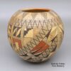 Rondina Huma, zzho2l400, Polychrome jar with geometric design and fire clouds