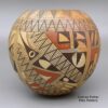 Rondina Huma, zzho2l400, Polychrome jar with geometric design and fire clouds - Image 2
