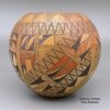 Rondina Huma, zzho2l400, Polychrome jar with geometric design and fire clouds - Image 3