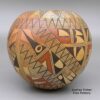 Rondina Huma, zzho2l400, Polychrome jar with geometric design and fire clouds - Image 4