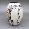 Sylvia Naha, zzho2m500, Polychrome jar with lizard, cornstalk and geometric design