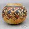 Fannie Nampeyo, zzho2m510, Polychrome bowl with a geometric design and fire clouds - Image 2