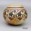 Fannie Nampeyo, zzho2m510, Polychrome bowl with a geometric design and fire clouds - Image 4