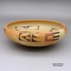 Lorna Lomakema, zzho2m520, Polychrome bowl with a bird and geometric design - Image 4