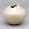 Iris Nampeyo, zzho2m539, Small buff bowl with an applique ear of corn design - Image 3