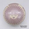 Wallace Youvella, zzho2m541, Purple seed pot with sgraffito geometric design
