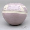 Wallace Youvella, zzho2m541, Purple seed pot with sgraffito geometric design - Image 4