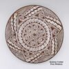 Helen Naha, zzho3b553, Bowl with a geometric design on inside, fire clouds on outside