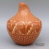 Carol Vigil, zzje2l196, Red jar with sgraffito geometric design - Image 2