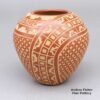 Wilma Baca Tosa, zzje2m141, Red jar with sgraffito geometric deign