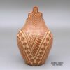 Wilma Baca Tosa, zzje2m143m1, Red jar with kiva step opening and geometric design - Image 3