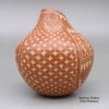 Carol Vigil, zzje2m232, Red jar with sgraffito geometric design - Image 4