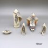 Loren Wallowing Bull, zzje3a271, Five-piece polychrome owl nativity set - Image 3