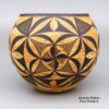 Calvin Analla Jr, zzla3a270m1, Marbleized clay bowl with a black geometric design - Image 2