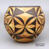 Calvin Analla Jr, zzla3a270m1, Marbleized clay bowl with a black geometric design - Image 3