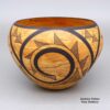 Calvin Analla Jr, zzla3c210, Marbleized clay bowl with a geometric design