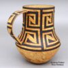 Calvin Analla Jr, zzla3c211, Marbleized clay pitcher with a geometric design