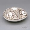 Kimo DeCora, zzle3b280m2, Black and white seed pot with a Mimbres bird and geometric design - Image 2