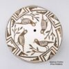 Kimo DeCora, zzle3b280m5, Black and white seed pot with a Mimbres bird, branch, and geometric design