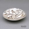 Kimo DeCora, zzle3b280m5, Black and white seed pot with a Mimbres bird, branch, and geometric design - Image 2