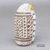 Kimo DeCora, zzle3b282m7, Small polychrome owl figure with a kiva step and geometric design - Image 4
