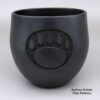 Robert Vigil, zzna2m200, Micaceous black bowl with sgraffito bear paw