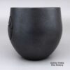 Robert Vigil, zzna2m200, Micaceous black bowl with sgraffito bear paw - Image 4