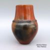 Alice Cling, zznv2g022, Brown jar with biyo and fire clouds - Image 4
